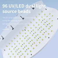 Lampe UV LED double face SML, forme ovale, grand espace, séchage rapide du gel pour ongles à presser, manucure en salon