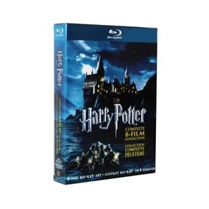 Harry Potter Collection complète de 8 films 8BD Blu <span class=keywords><strong>Ray</strong></span> 8 disques US/UK/CA Vente en gros/ Détail en vrac Expédition par voie aérienne et maritime - Product Image 1