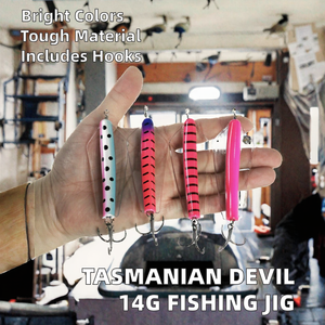 เหยื่อตกปลาพิมพ์ลาย ABS 14 กรัม รุ่น Tasmanian Devil สำหรับตกปลาในลำธาร แม่น้ำ ทะเลสาบ  ผู้ผลิต OEM - Product Image 2