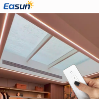 Fenêtre de toit électrique automatique à double vitrage avec cadre en aluminium, étanche, à ouverture battante, avec contrôle anti-insectes, directement de l'usine