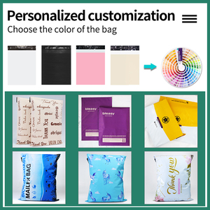 Pochettes d'expédition personnalisées, sacs d'emballage imperméables <span class=keywords><strong>pour</strong></span> vêtements, sacs d'emballage express <span class=keywords><strong>pour</strong></span> les entreprises de vêtements, emballages écologiques, sacs d'expédition - Product Image 4