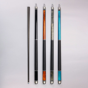 Premium kalite VANQS el yapımı 1/2-pc karbon Fiber mil bilardo havuz Cue 12.5mm İpucu 3/8-8 ortak koruyucu ile satılık - Product Image 1