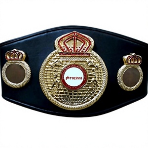 Ceinture de champion personnalisée avec sangle en cuir - Product Image 1