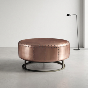 Table basse décorative en laiton AK avec finition cuivrée, design moderne pour la décoration de la maison / décoration d'hôtel - Product Image 3