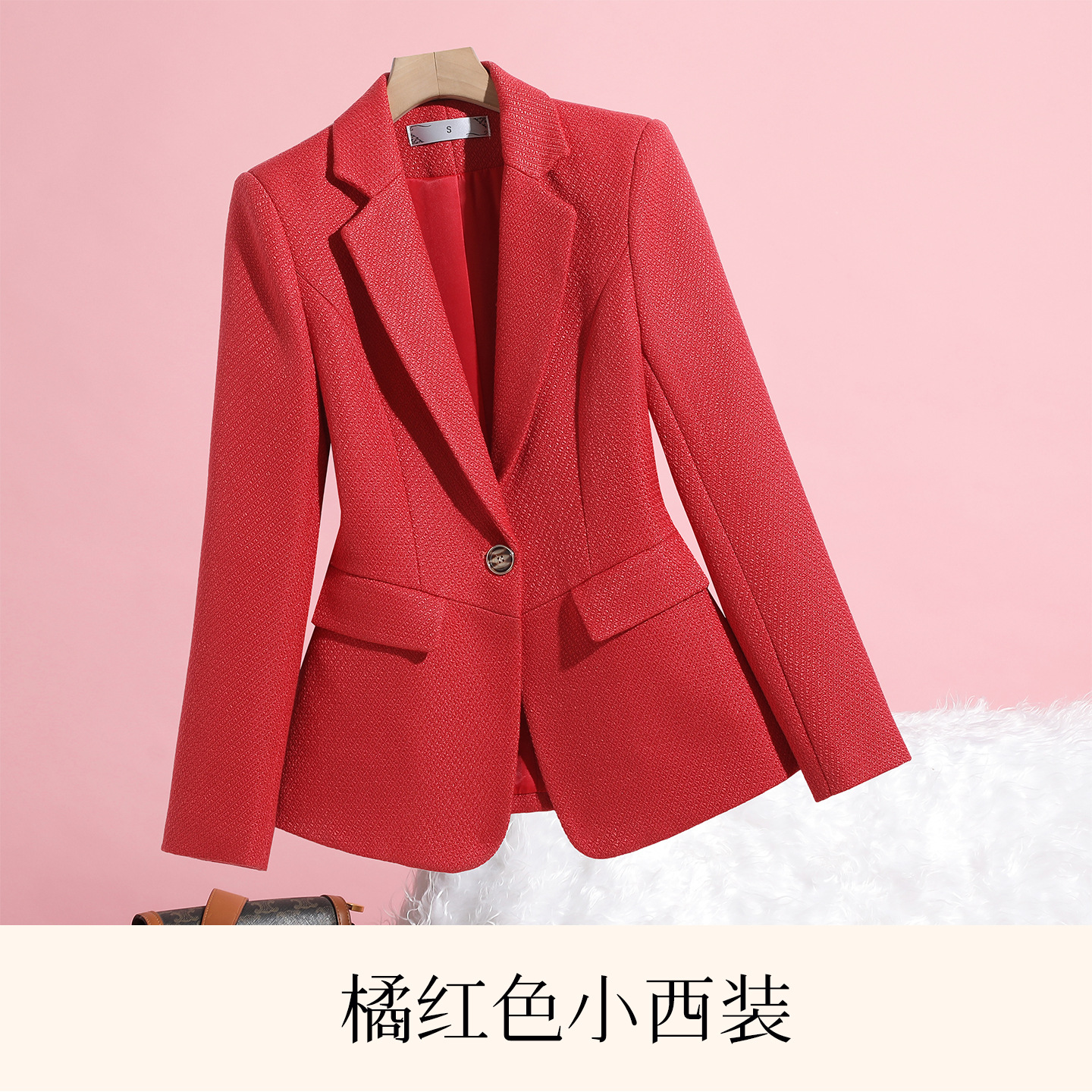 Orange-red suit