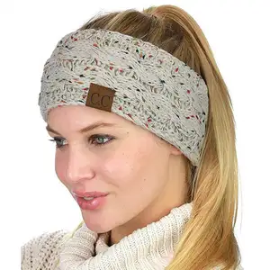 Wholesale Knit Headbands Braided Winter Headbands Ear Warmers Crochet Head Wraps Elastic Hair Band for Women