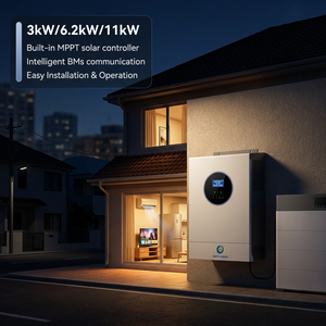 Système solaire haute efficacité 3KW 3000W hors réseau pour usage domestique, tension de sortie 220/230/240VAC, 3kw, batterie au lithium, fonction de relancement automatique - Product Image 3