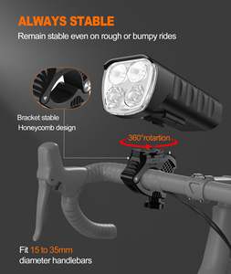 ไฟหน้า<span class=keywords><strong>จักรยาน</strong></span> 1600 ลูเมนส์ ไฟ LED สว่างพิเศษ สำหรับ<span class=keywords><strong>จักรยาน</strong></span><span class=keywords><strong>เสือ</strong></span><span class=keywords><strong>ภูเขา</strong></span>และ<span class=keywords><strong>จักรยาน</strong></span>ไฟฟ้า แบตเตอรี่แบบชาร์จได้ 6400mAh มาตรฐานกันน้ำ IPX5 - Product Image 5