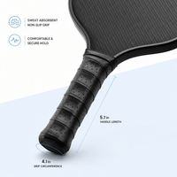 Raquette de pickleball Propulsion Core, noyau en polypropylène, surface de friction, poignée en caoutchouc, surface texturée, noyau de 12 mm de large