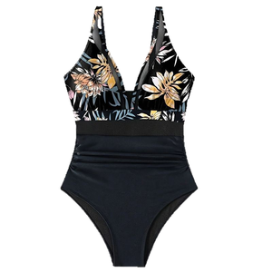 Traje de Baño de Una Pieza para Mujer OEM, Corte Alto, Sujetador Push-Up, Diseño Sólido, Secado Rápido, Nuevo y Popular, Traje de Baño para Playa - Product Image 4