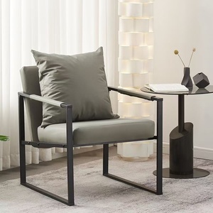 Fauteuil inclinable moderne en métal K, fauteuil d'appoint, siège de détente pour salon, hôtel, appartement - Product Image 4