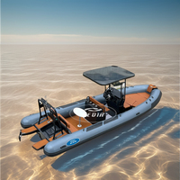 Bateau de pêche rapide Hedia Patrol CE 23 pieds 700 ORCA Hypalon PVC Aluminium Rib 7 mètres à vendre