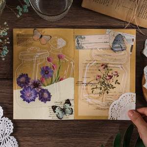 ชุดทำมือ คอลเลคชั่นวัยเด็ก ที่คั่นหนังสือดอกไม้แห้ง ตัวอย่างพืช ห่อพลาสติก ชุด DIY พร้อมพืชและใบไม้ - Product Image 5