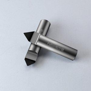 Palton 6mm <span class=keywords><strong>flauta</strong></span> única 6mm 10mm diamante PCD V herramientas <span class=keywords><strong>de</strong></span> grabado piedra PCD tallado broca para piedra granito mármol - Product Image 5