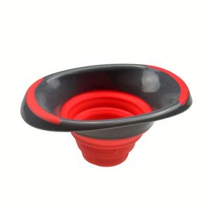 Wholesale Custom <b>Kitchen</b> Gadget Foldable Canning <b>Funnel</b> Collapsible Silicone Wide Mouth Regular Mason Jars Plastic Hand Grip - Product Image 2