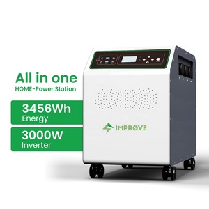 Portable Home 24V 135Ah 3KW All in One Controller <b>Backup</b> <b>Battery</b> Smart Solar with Pure Sine Wave BMS - Product Image 1