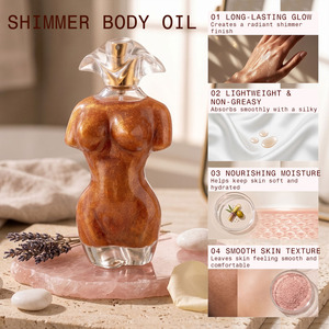 Aceite Corporal Personalizado con Brillo para Mujer, Hidratante, Aclarante, Bronceador, Nutritivo, OEM ODM, Iluminador, con SPF, Certificado para el Cuidado de la Piel - Product Image 3