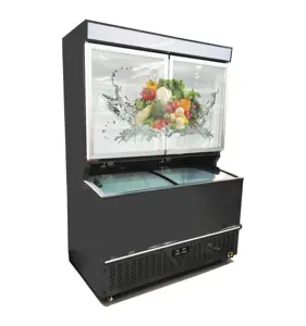 Вертикальный шкаф с морозильной камерой для детей и матери, сборный комбинированный холодильник для холодильника для супермаркетов