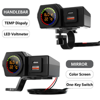 Chargeur USB-C PD 30W à charge rapide avec sortie 2A, protection OTP/OVP, étanche IP66 pour téléphone, moto et scooter