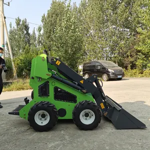 2023 Cheapest Mini Skid Steer Loader Bucket Wheel Loader Price Stand On Sk Id Steer Loader With Bucket 430