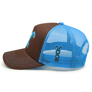 Biểu Tượng Tùy Chỉnh Cấu Trúc Cong Vành Vui Thêu Thể Thao Ngoài Trời Snapback Cổ Điển Bọt Lưới Mũ Xe Tải Trucker Lưới Cap - Product Image 3