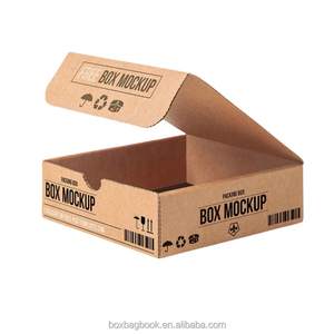 Cina ricicla scatola di cartone ondulato per lo spostamento di carta Kraft ondulata Burger scatole per <span class=keywords><strong>Pizza</strong></span> scatola per torte senza finestra in plastica trasparente per animali domestici - Product Image 2