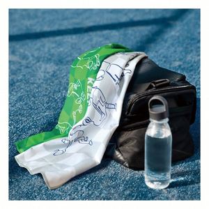 Serviette de sport en microfibre double face, anti-humidité et séchage rapide pour l'entraînement - Product Image 1
