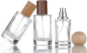 High Quality Luxury Design 50ml 100ml <b>Empty</b> Square Glass Perfume <b>Bottle</b> with Pump Sprayer and Crimp Cap Screen Printing - Product Image 4