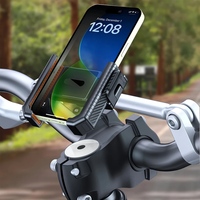 Motorrad-Handyhalterung ohne Kamerablockierung mit Sicherheitsschloss, Stoßfestes ABS+PC-Material, Einhandbedienung für 17Pro