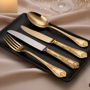 Ensemble de couverts de luxe réutilisables en acier inoxydable 18/10 <span class=keywords><strong>pour</strong></span> hôtels, mariages et réceptions, de qualité supérieure, modernes et faciles à <span class=keywords><strong>nettoyer</strong></span> - Product Image 4