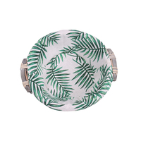 Plateau à pain de saule tissé à la main écologique Panier en osier décoratif rond de style quotidien