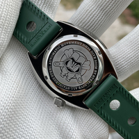 Montre de plongée pour homme SD1972 STEELDIVE de haute qualité avec mouvement automatique NH36, étanche à 200 m, avec fonction date.