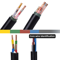 Câble rigide en cuivre U1000 R2v 4g2.5mm 3x2.5mm 3g6mm2 Câble d'alimentation basse tension pour la distribution d'énergie domestique