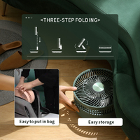 Ventilateur télescopique pliable rechargeable par USB de bonne qualité