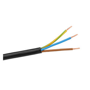 Cavo in gomma acrilica da 100m, 5x2.5mm, colore nero, ideale per connessioni elettriche e progetti di installazione. - Product Image 1