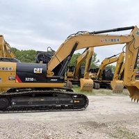 Excavatrice sur chenilles Caterpillar 325D2L d'occasion des États-Unis, hydraulique, faible nombre d'heures, prête à l'emploi, 25 tonnes, moteur et boîte de vitesses inclus.