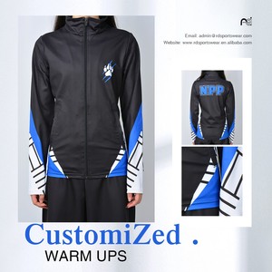 Aggiungere strass vendita calda stile personalizzato Warm Up Cheerleader poliestere Cheerleader abbigliamento pratica giacche - Product Image 3