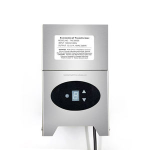 <span class=keywords><strong>Transformateur</strong></span> d'éclairage paysager TCH-300W-SS pour extérieur avec minuterie <span class=keywords><strong>et</strong></span> contrôle photocellule 120v -ac pour éclairage halogène <span class=keywords><strong>et</strong></span> <span class=keywords><strong>LED</strong></span> - Product Image 1