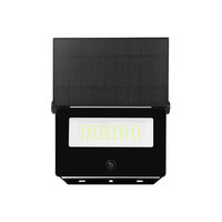Lámpara Solar LED para Exteriores con Sensor PIR, Encendido/Apagado Automático del Anochecer al Amanecer, Carcasa de Aluminio, Control Remoto Inalámbrico