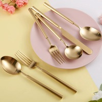Joy Tableware Bulk Gold Flatware Gold Plated Stainless Steel Flatware Set
