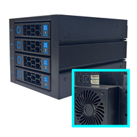 Vendite calde 4 Bay Hot Swap custodia per unità disco rigido custodia per gabbia posizioni unità ottica 6g 12g scatola del modulo