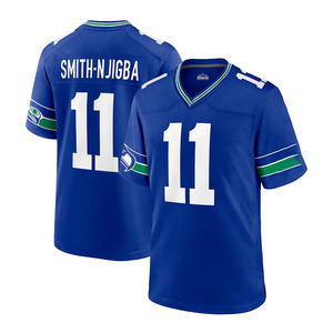 Camiseta de Fútbol Americano de Seattle, Uniforme de Fútbol Americano Masculino, 10 Cooper Kupp, 14 Sam Darnold, 11 Jaxon Smith-Njigba, Cosida - Product Image 4