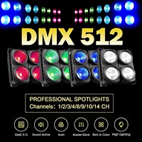 400W COB LED Par lumières de scène RGBWAUV 6-en-1 blanc chaud froid LED Blinder DMX512 contrôle pour les théâtres d'événements d'église