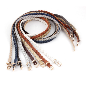 2025 meilleure vente élégant Durable polyvalent boucle ardillon conception PU femmes mince torsadé tresse taille <span class=keywords><strong>ceinture</strong></span> pour robes - Product Image 1