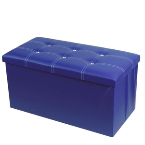 Puff Retangular de Couro Dobrável Rústico Moderno e Durável Personalizado para Armazenamento Interno em Hotéis, Quartos, Apartamentos e Entradas - Product Image 5