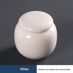 קופסת כד קרמיקה קטנה לחיות מחמד, אלגנטית, פשוטה, אטומה, עמידה בפני לחות, לאיסוף שיער, כד זיכרון לחתולים וכלבים, צנצנת לשריפת גופות. - Product Image 6