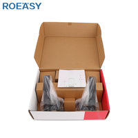 ROEASY Serrures fendues de porte à poignée à levier Serrures de chambre à coucher Serrures de porte en bois noir mat de conception simple et moderne en alliage de zinc