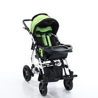 Poussette-positionsneuse pliable pour enfants avec siège réglable, cadre en aluminium et plateau repas