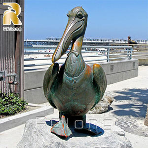 Statue de <span class=keywords><strong>Pelican</strong></span> en Bronze de grande taille, décor de parc extérieur, maison jardin, <span class=keywords><strong>à</strong></span> <span class=keywords><strong>vendre</strong></span> - Product Image 2