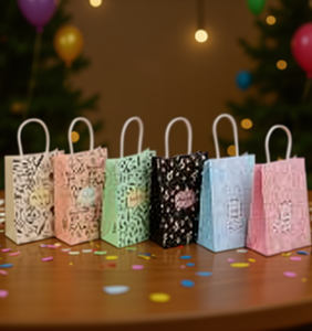 Sacchetti regalo di carta per feste di compleanno, stampati in 1 colore, per celebrazioni di compleanno - Product Image 2